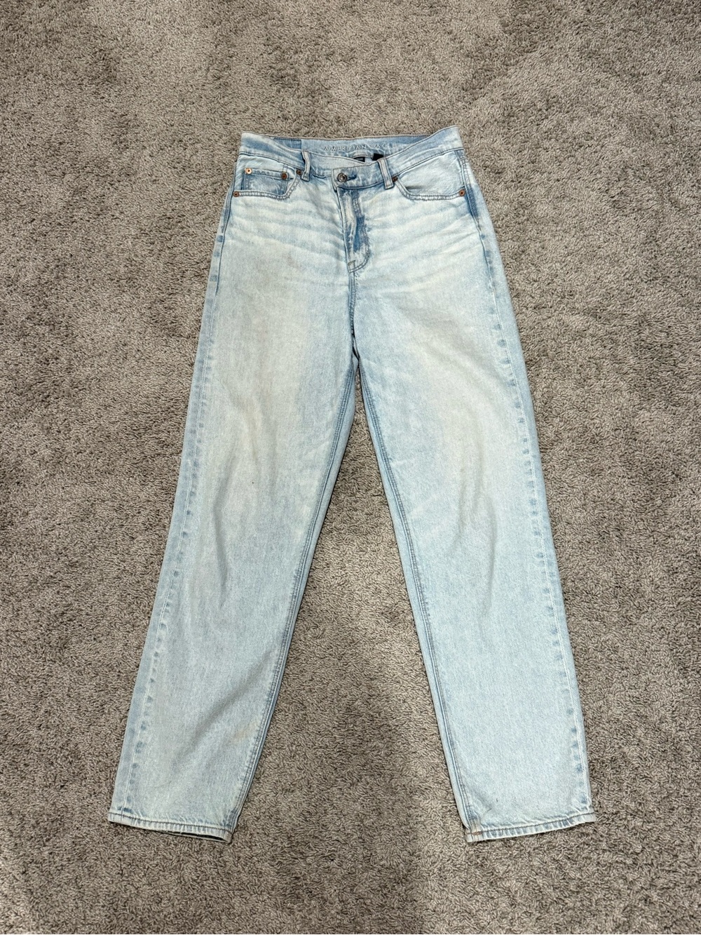 American Eagle Outfitters Light Blue Straight Leg Jeans